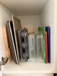 Organized cookie sheets