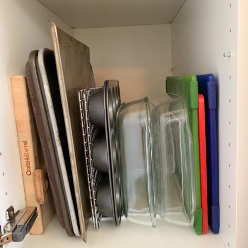 Organized cookie sheets