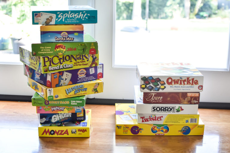 ORGANIZING BOARD GAMES IN BAGS Smallish Home