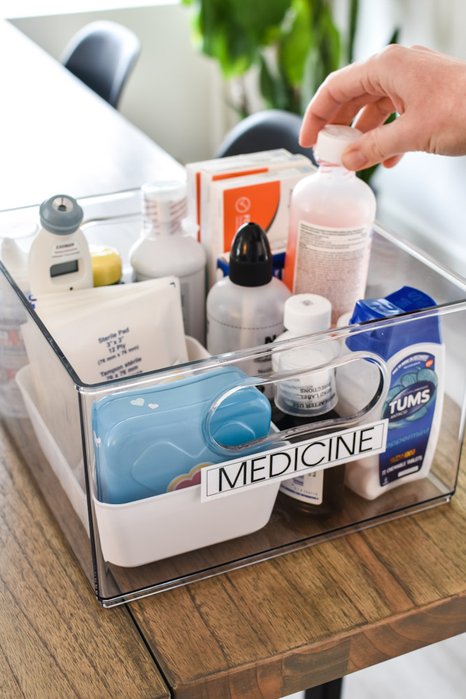 Organized medicine bin