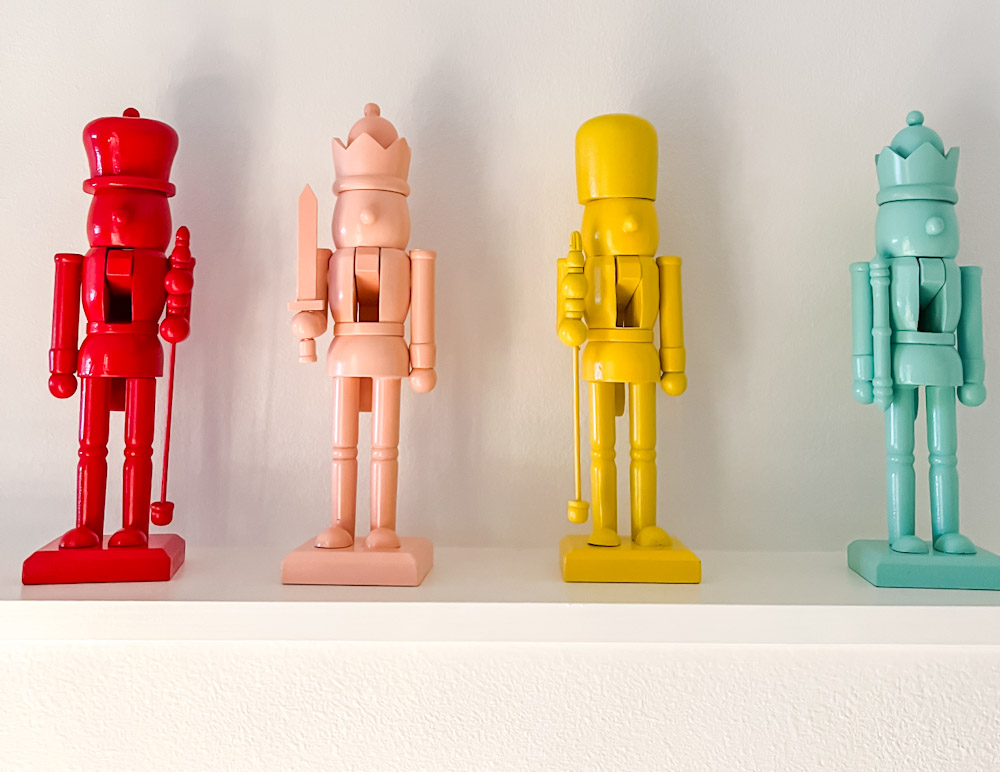 brightly painted nutcrackers