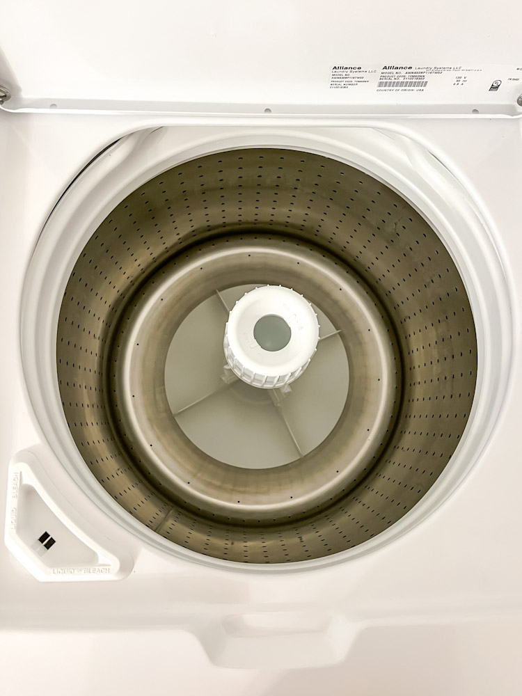 Clean top loader washing machine