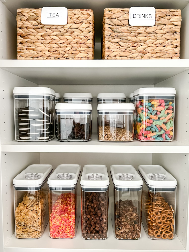 unlabeled pantry containers